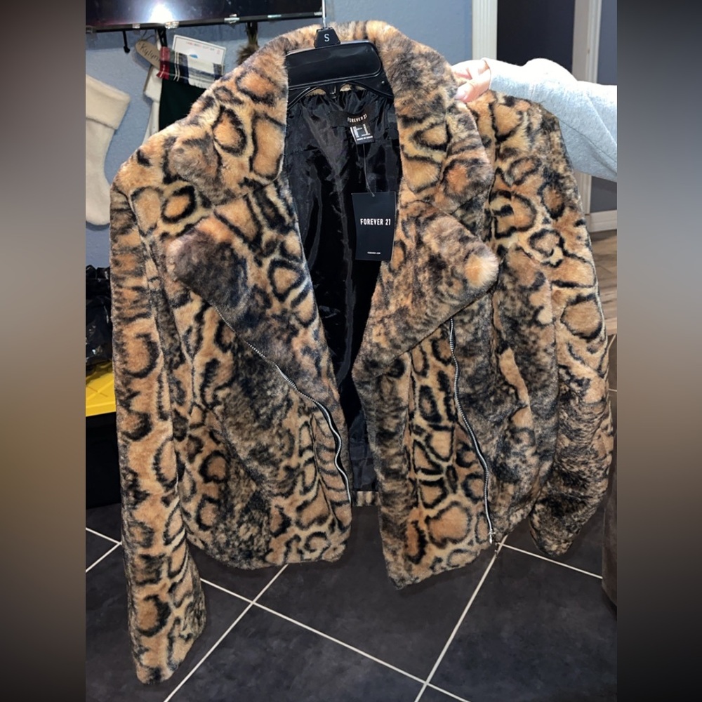 Forever 21 leopard jacket